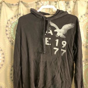 American Eagle Hooded Henley